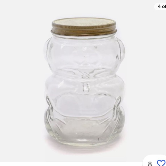 Kraft Advertising Honey Jar Glass Baby Bear 1988 Vintage 750g - Picture 2 of 6